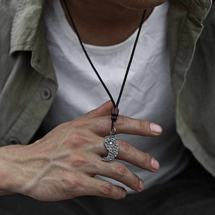 Buddha Stones990 スターリングシルバー 陰陽バランスハーモニーネックレスペンダント - image 8