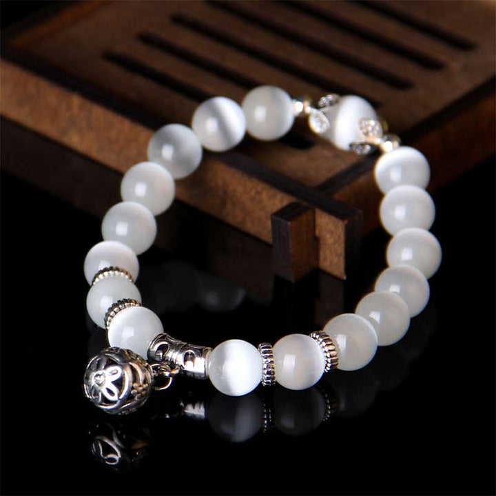 Buddha Stonesチベットキャッツアイ幸運ブレスレット