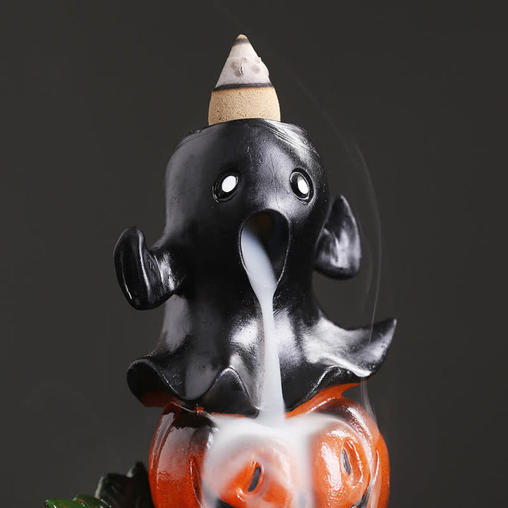 ハロウィンカボチャゴースト樹脂逆流煙噴水香炉装飾