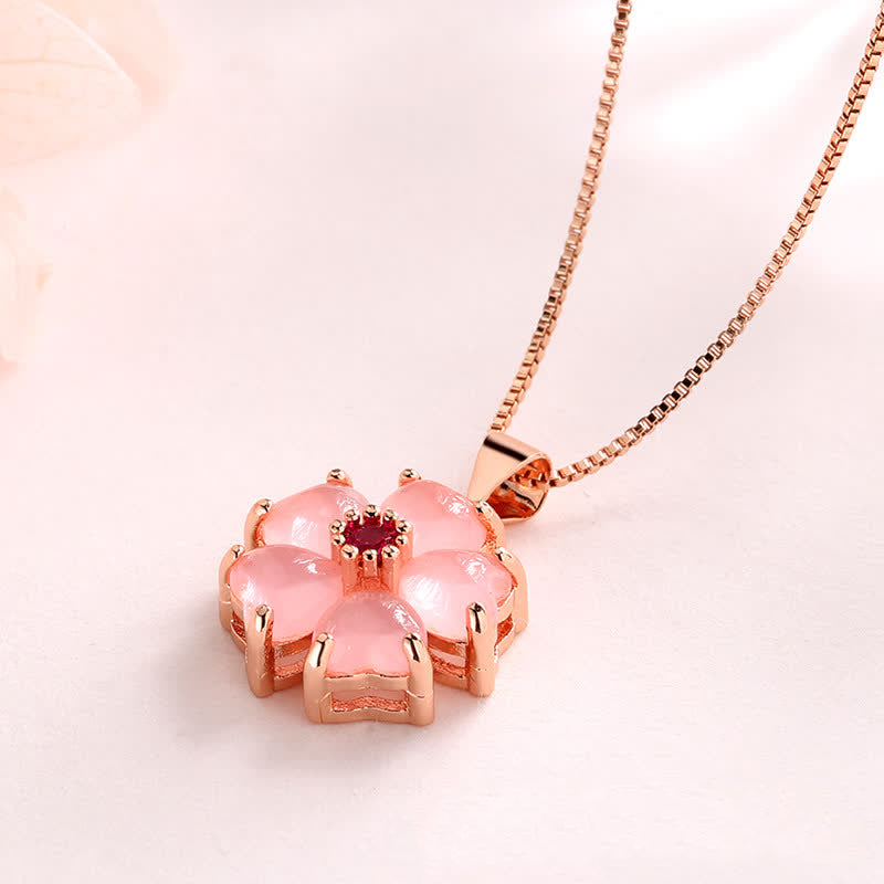 Buddha Stonesクリスタル ラブハートフラワー 癒しのネックレスペンダント
