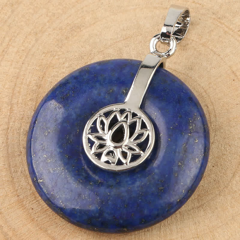 Buddha Stones各種クリスタルアメジストピンククリスタルロータスヒーリングネックレスペンダント - image 16