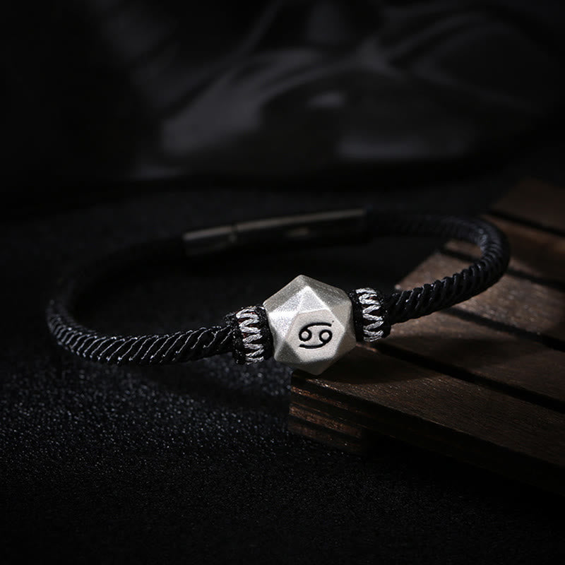 Buddha Stones999スターリングシルバー 12星座守護ハンドメイドストリングブレスレット