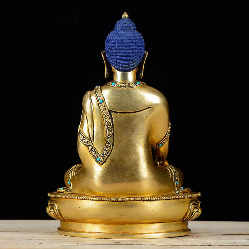 釈迦牟尼仏慈悲の銅像装飾 - image 5