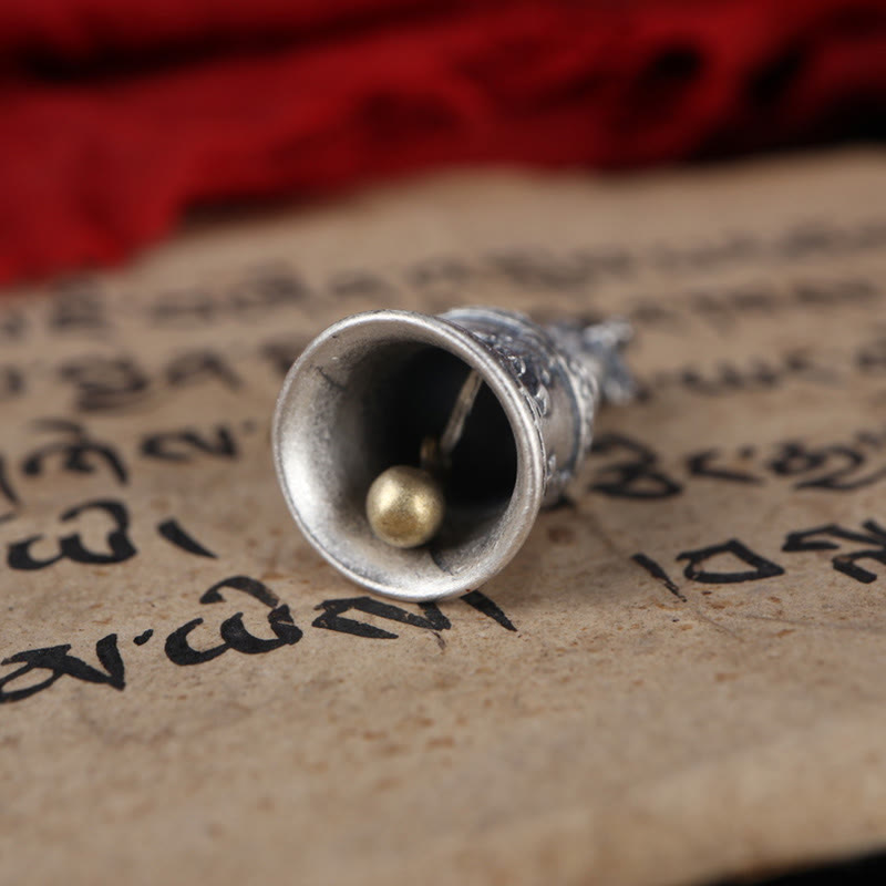 Buddha Stonesチベット 925 スターリングシルバーオーム・マニ・パドメ・フムジェベル ヴァジュラ 彫刻 悟りのペンダント 吊り下げ装飾 - image 18