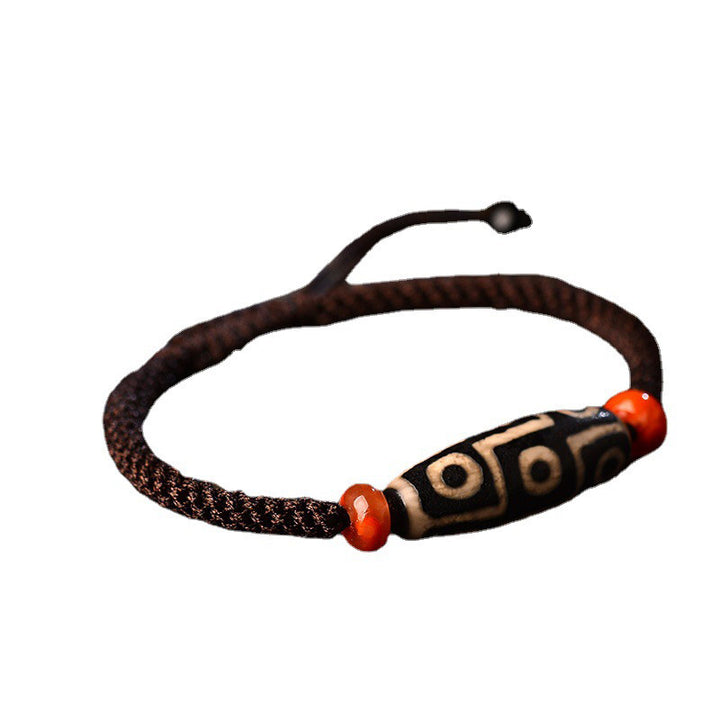 Buddha Stonesチベット九眼ビーズ繁栄紐ブレスレット