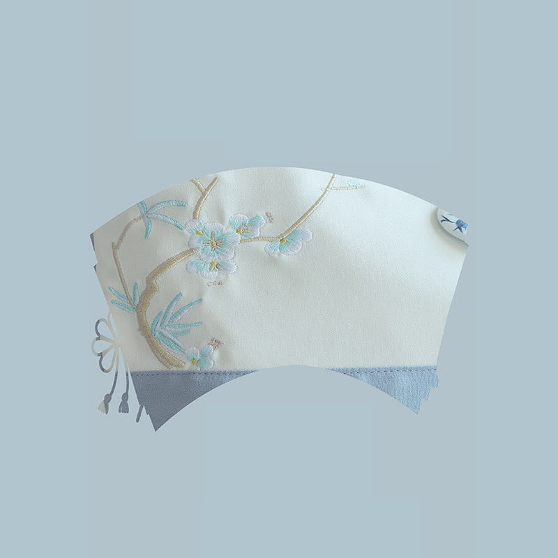 梨花 梅 桃の花 竹刺繍 キャンバス 大容量 ショルダーバッグ トートバッグ - image 20