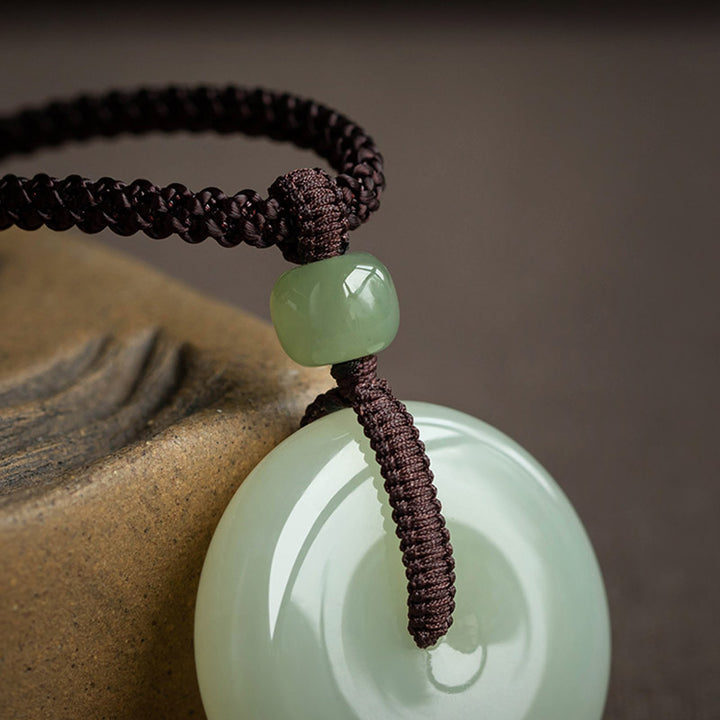 Buddha Stones天然丸玉平和バックル幸運繁栄ネックレスペンダント