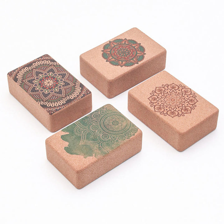 Buddha Stones チベット曼荼羅マインドフルヨガコルクブロック - image 1