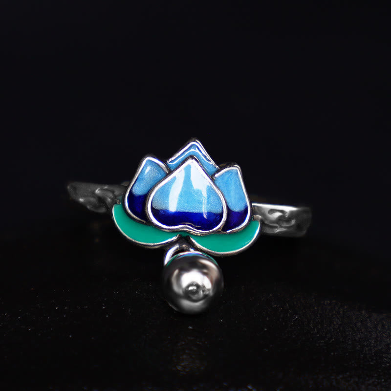 Buddha Stones蓮の花模様悟りのリング