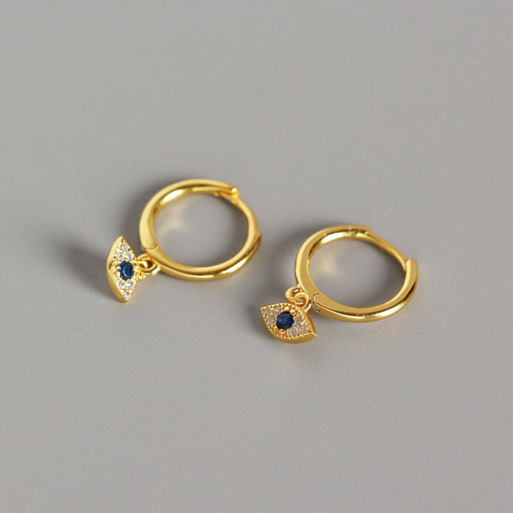 Buddha Stones925スターリングシルバー 邪眼の祝福と保護のスタッドピアス