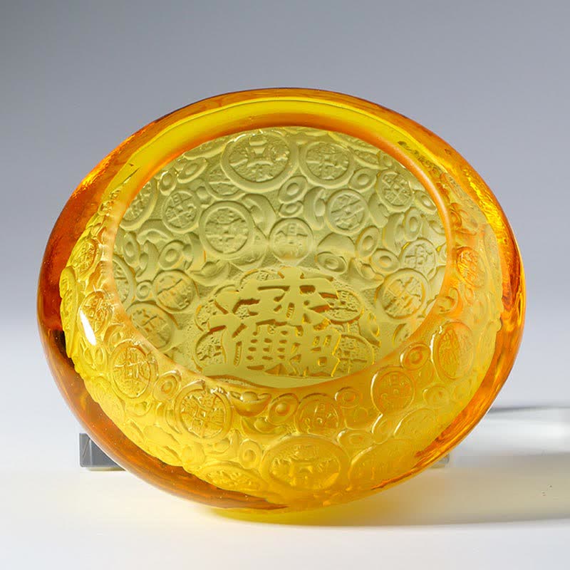 手作りのLiuliクリスタル宝ボウルインゴットアートピースホームデコレーション - image 14