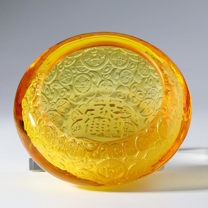 手作りのLiuliクリスタル宝ボウルインゴットアートピースホームデコレーション - image 14