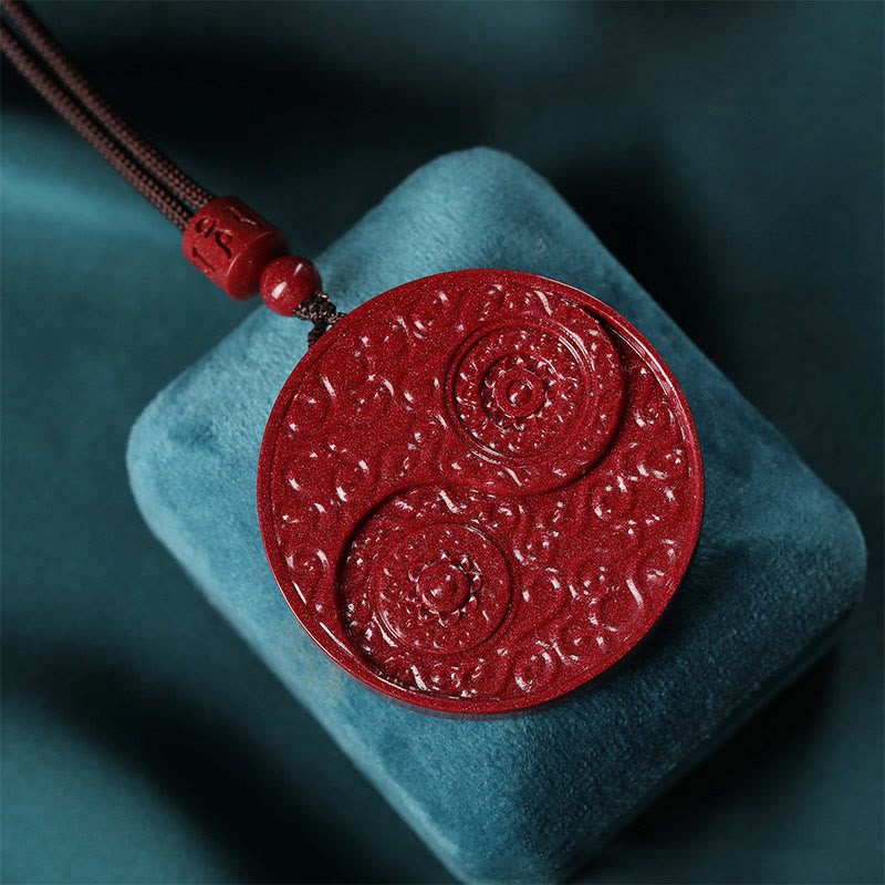 Buddha Stones辰砂 陰陽 邪悪な霊を寄せ付けないネックレスペンダント - image 2