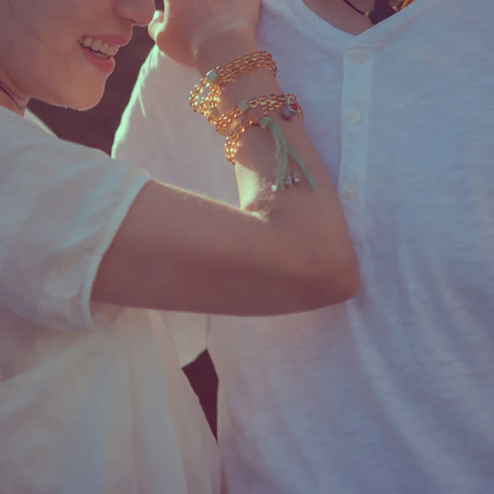 Buddha Stones 108マーラー数珠ビーズ 925 スターリングシルバー シトリン サンダルウッド ターコイズ 守護 繁栄 ブレスレット - image 10