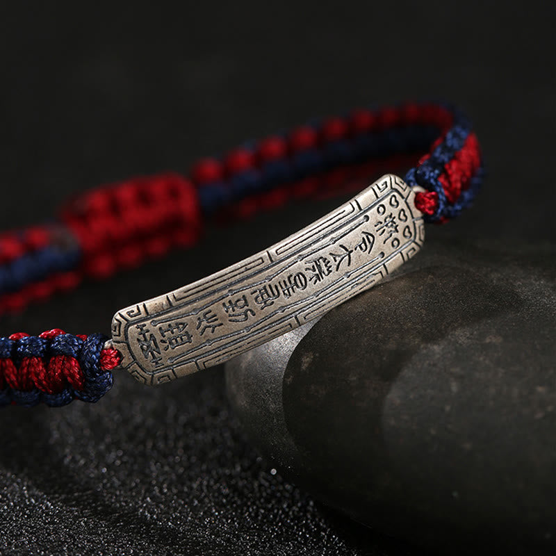 Buddha Stones925スターリングシルバー 平和のお守り 保護ブレスレット