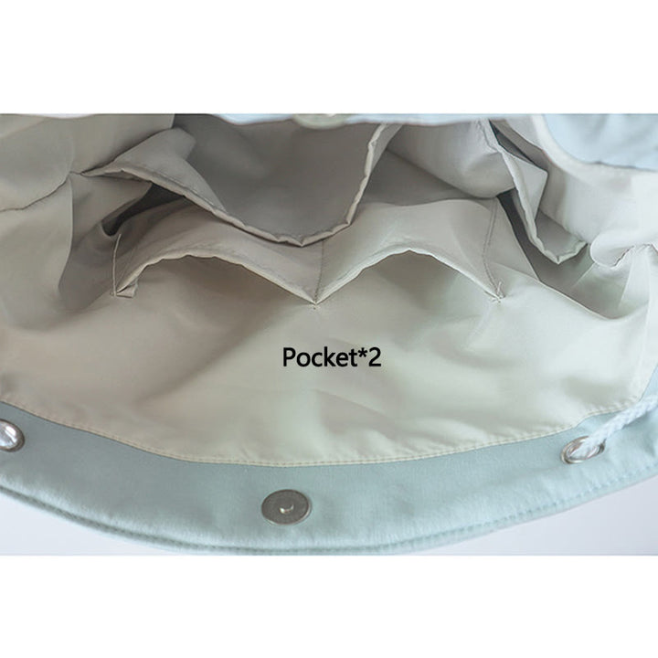 Buddha Stonesハンドメイド刺繍入り大容量キャンバスバックパック - image 5