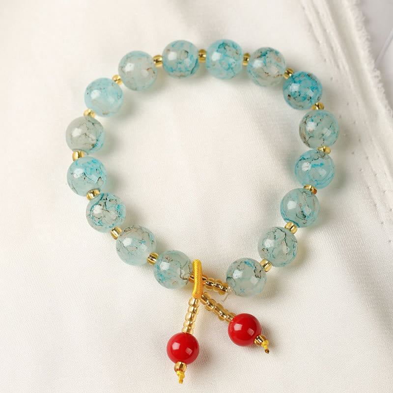 Buddha Stones琉璃ガラスビーズ 祝福 ハーモニーブレスレット