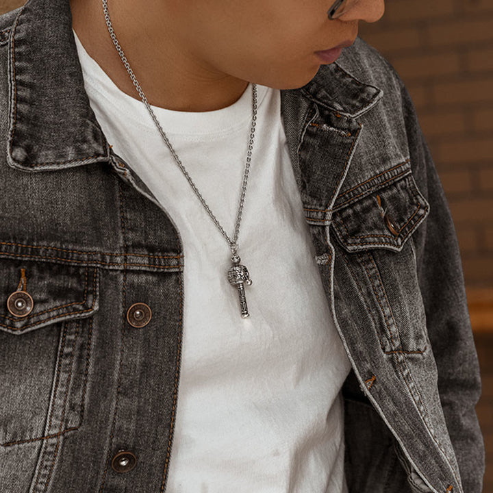 Buddha Stonesチベットオーム・マニ・パドメ・フム祈祷ホイール蓮の知恵 回転式ネックレスペンダント - image 12