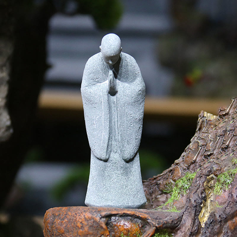 Buddha Stones瞑想 仏陀 僧侶 静寂 家の装飾