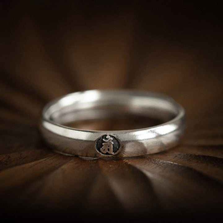 Buddha Stones925 スターリングシルバー十二支誕生仏の祝福 カップルリング