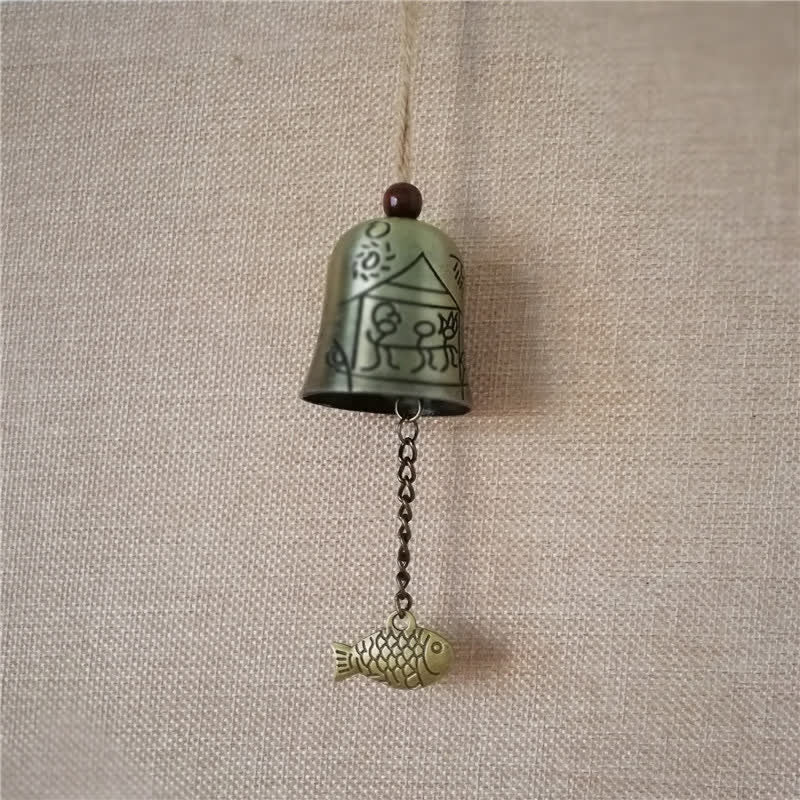 Buddha Stones風水 仏像 鯉 龍 象 風鈴 ベル 幸運 壁掛け 装飾