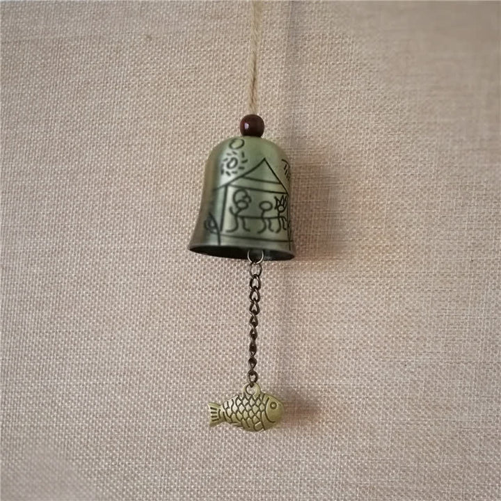 Buddha Stones風水 仏像 鯉 龍 象 風鈴 ベル 幸運 壁掛け 装飾