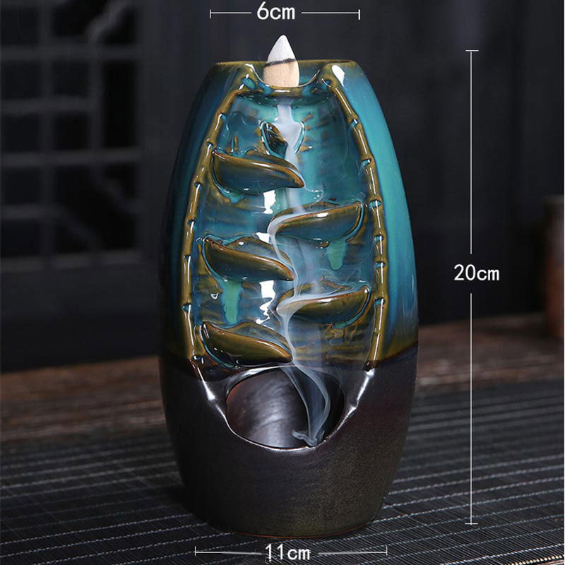 Buddha Stonesチベット龍守護香炉装飾