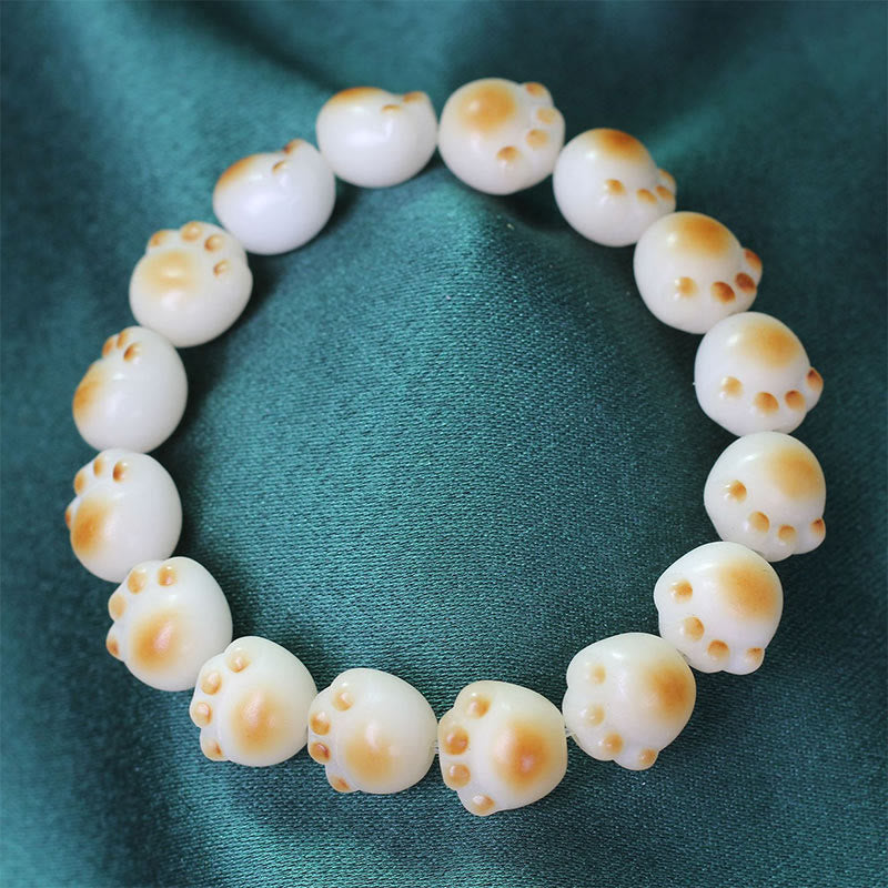 Buddha Stonesかわいい猫の足爪 菩提樹 平和ブレスレット - image 18