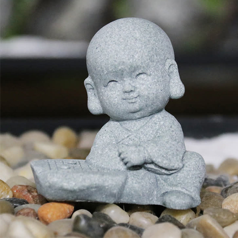 Buddha Stones瞑想 祈り 僧侶 仏像 静寂 室内装飾 - image 6