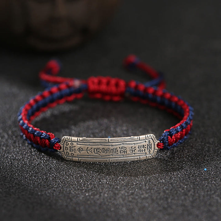 Buddha Stones925スターリングシルバー 平和のお守り 保護ブレスレット