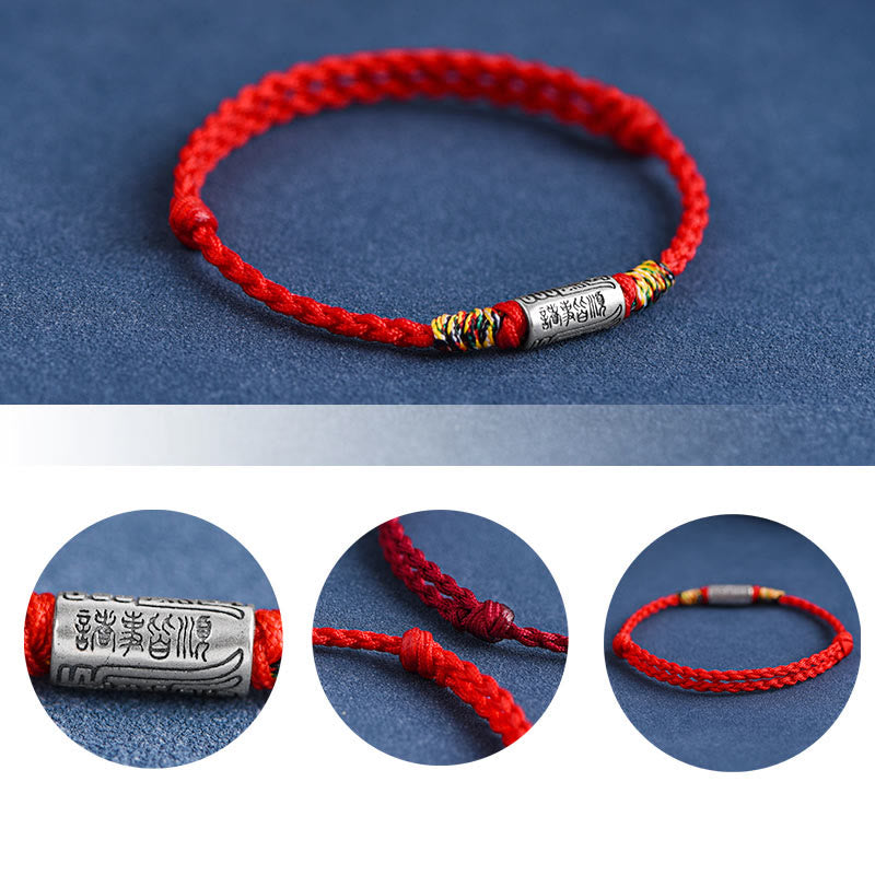 Buddha Stones手作り 925スターリングシルバー 万事うまくいくデザイン 保護力 強度 ブレスレット アンクレット