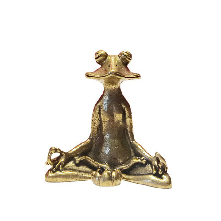 Buddha Stones小型 カエル 亀 鯉 カタツムリ カニ 銅製 富 家の装飾