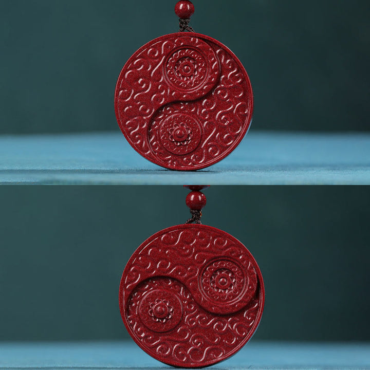 Buddha Stones辰砂 陰陽 邪悪な霊を寄せ付けないネックレスペンダント - image 6