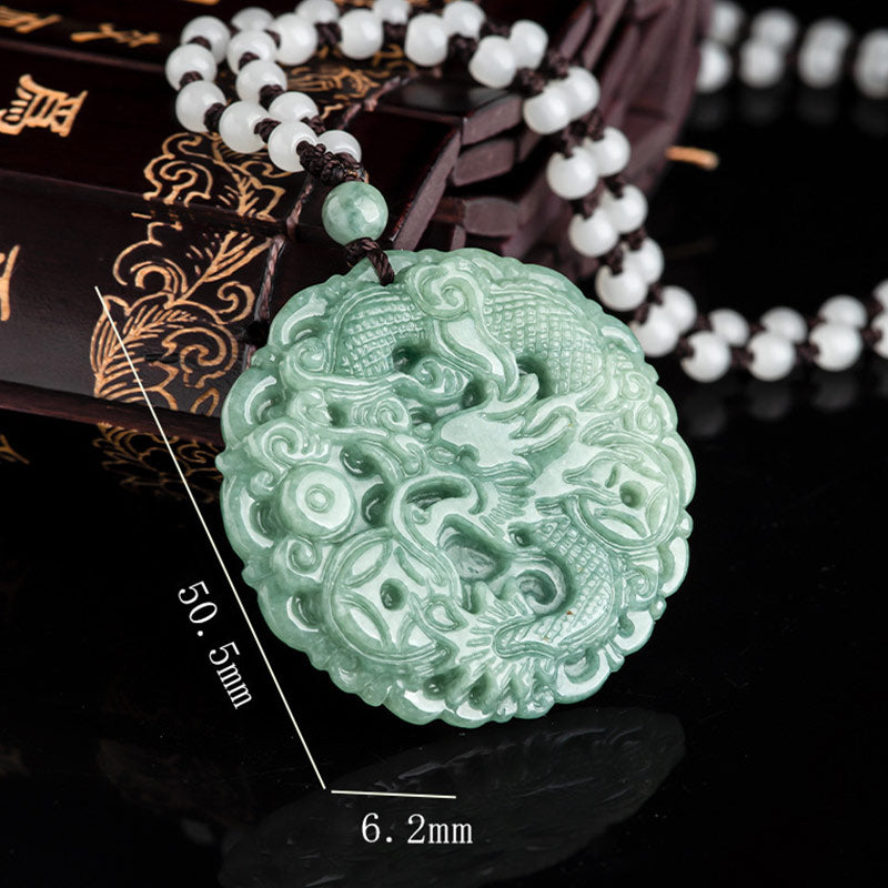 Buddha Stones十二支 龍 翡翠幸運繁栄ネックレス ストリング ペンダント - image 8