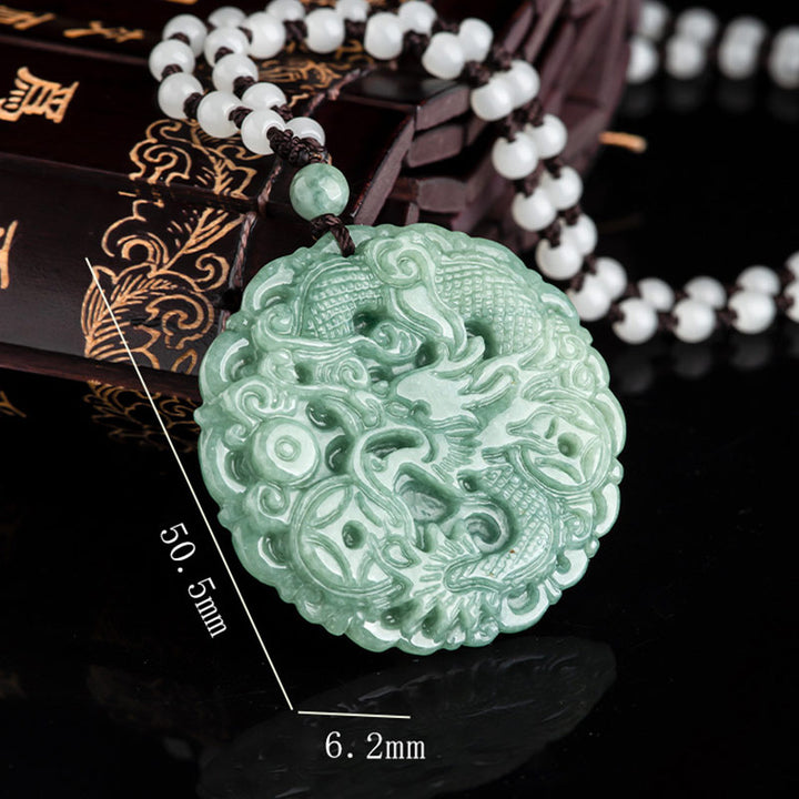 Buddha Stones十二支 龍 翡翠幸運繁栄ネックレス ストリング ペンダント - image 8