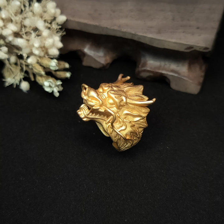 Buddha Stones金龍 幸運 守護 リング