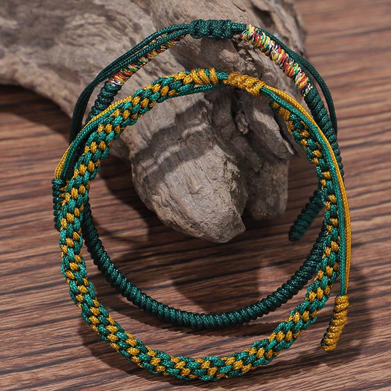 Buddha Stones3個 チベット銅ビーズ ヒーリングプロテクション幸運ブレスレットセット