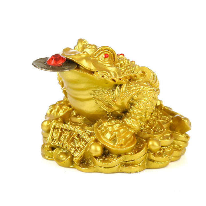 Buddha Stones風水富幸運カエル装飾