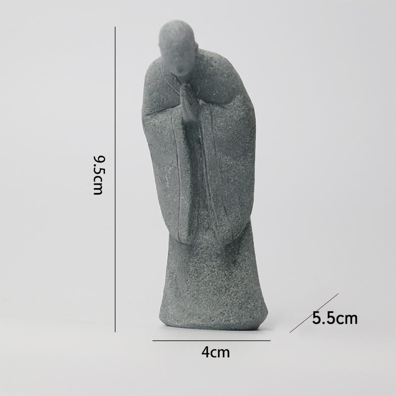 Buddha Stones瞑想 仏陀 僧侶 静寂 家の装飾 - image 11