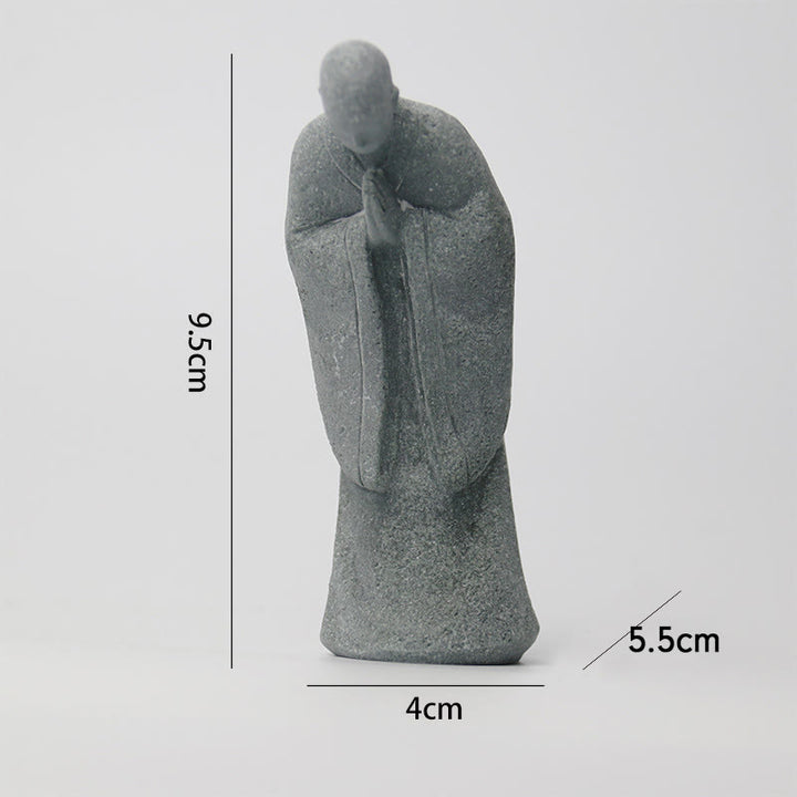 Buddha Stones瞑想 仏陀 僧侶 静寂 家の装飾 - image 11
