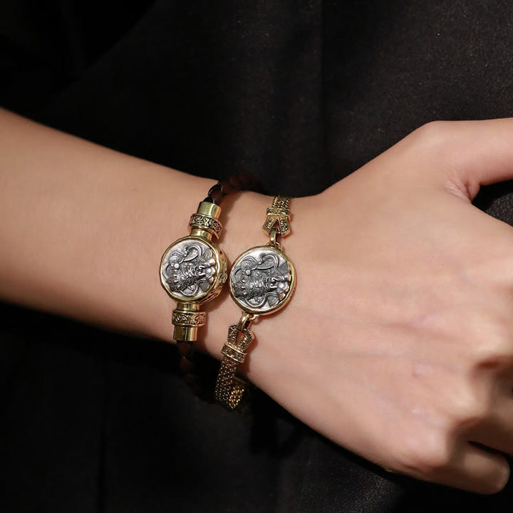 Buddha Stonesチベット 925 スターリングシルバー ザキラム 富の女神 祝福 保護ブレスレット