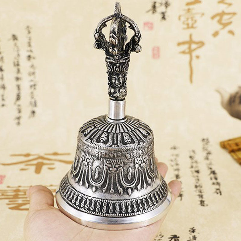 Buddha Stonesチベット瞑想ベルと金剛杵ドルジェ銅製装飾セット - image 1