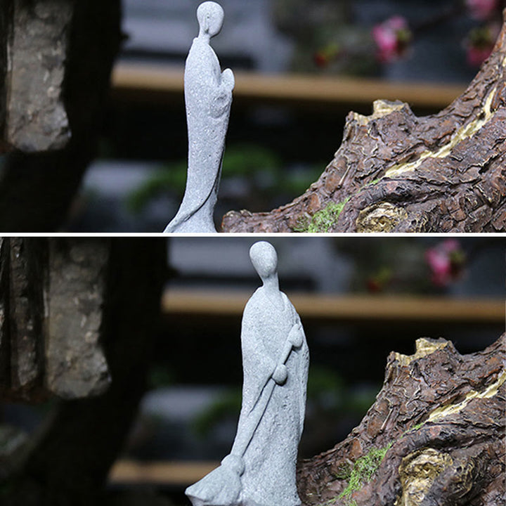 Buddha Stones瞑想 仏陀 僧侶 静寂 家の装飾 - image 17