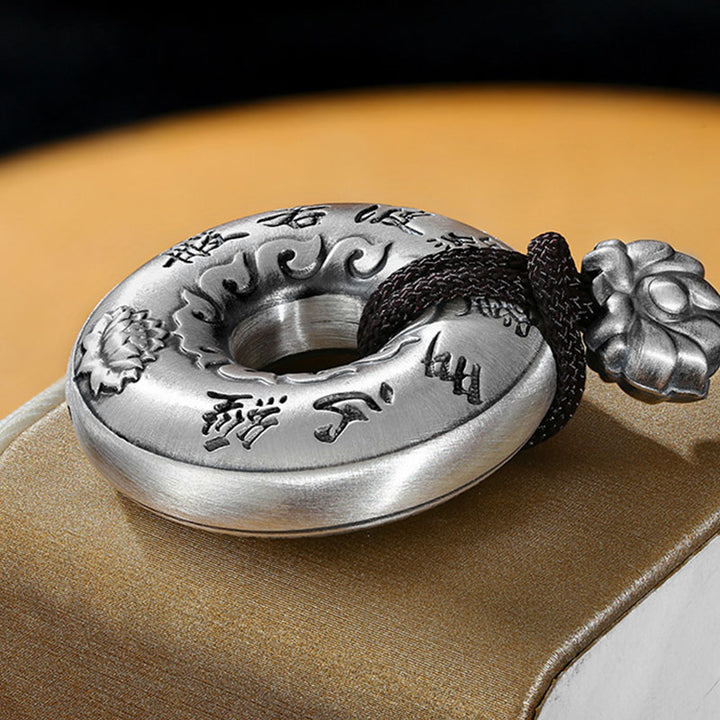 Buddha Stones999スターリングシルバー 般若心経 蓮華座平和のお守りチャームネックレスペンダント - image 8
