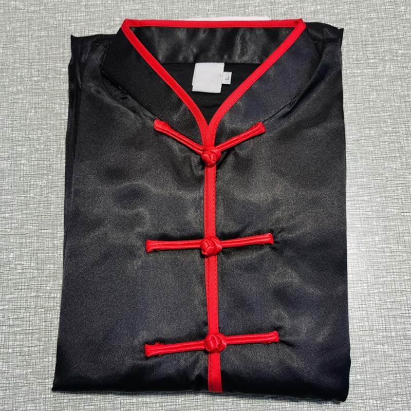 Buddha Stonesシンプルな柄 瞑想 祈り スピリチュアル 禅 太極拳 気功 練習 ユニセックス 服セット - ブラック + レッドエッジ - 2XL-US/UK/AU/EUサイズにXL - image 32