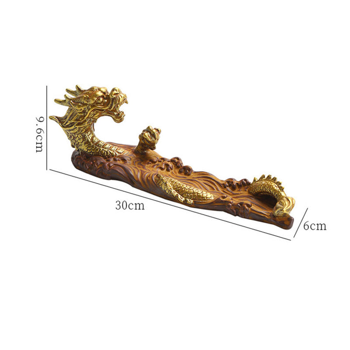Buddha Stones龍守護 陶器 スティック 香炉 装飾