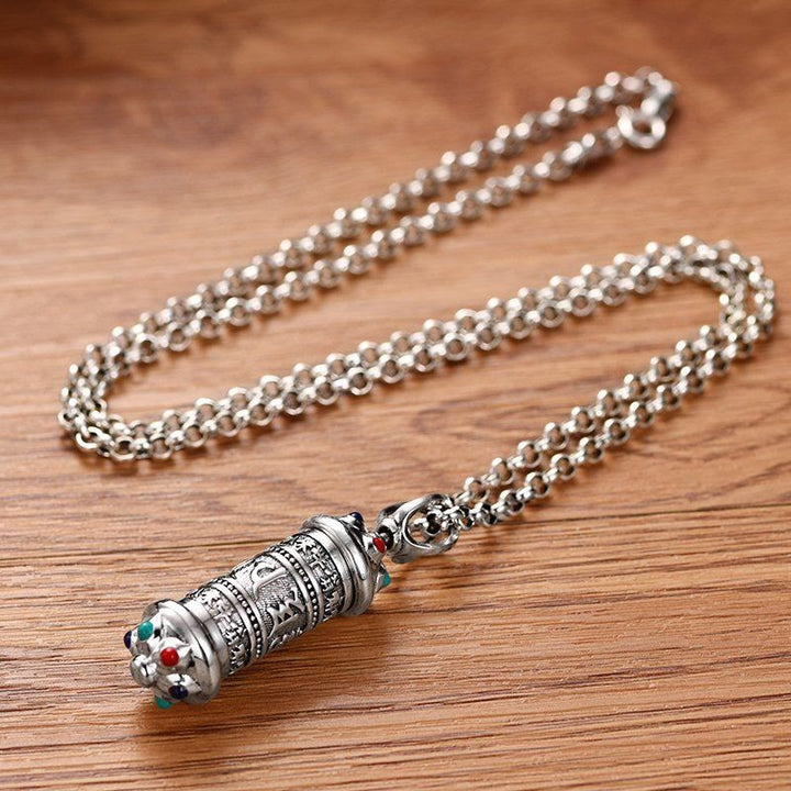 Buddha Stonesチベットオーム・マニ・パドメ・フムフォーカス ネックレス ペンダント - image 3