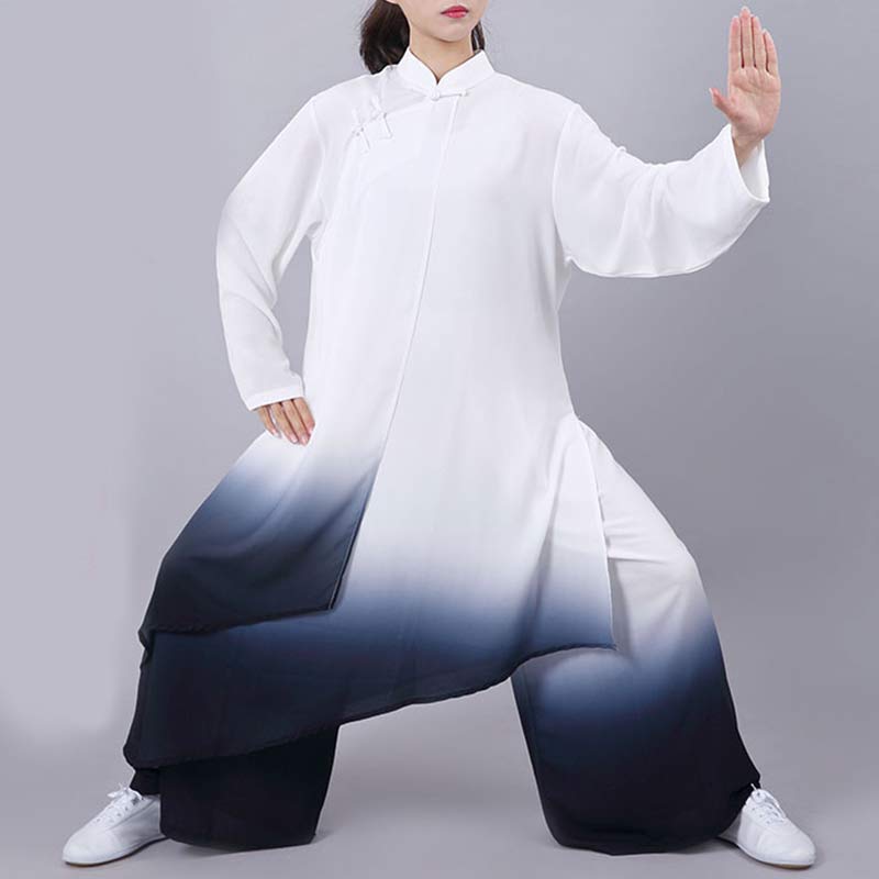 Buddha Stonesグラデーション絵画瞑想祈りスピリチュアル禅太極拳気功練習ユニセックス服セット - US12、 UK/AU16、 EU44 (3XL) - image 0