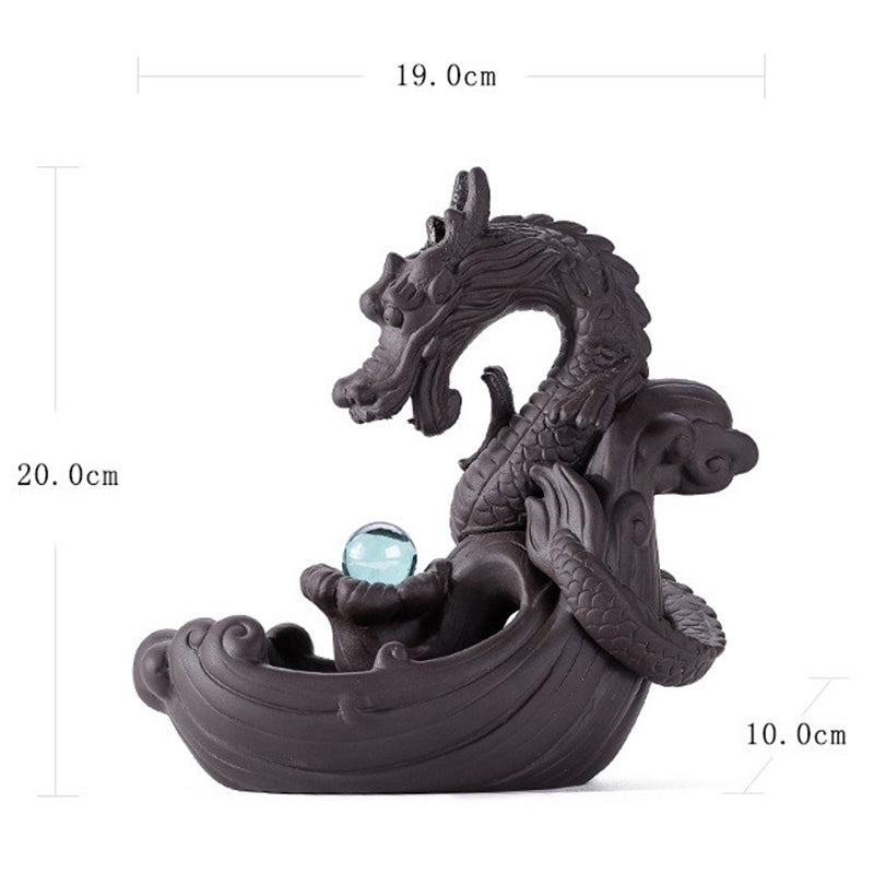 Buddha Stonesチベット龍守護香炉装飾 - image 9