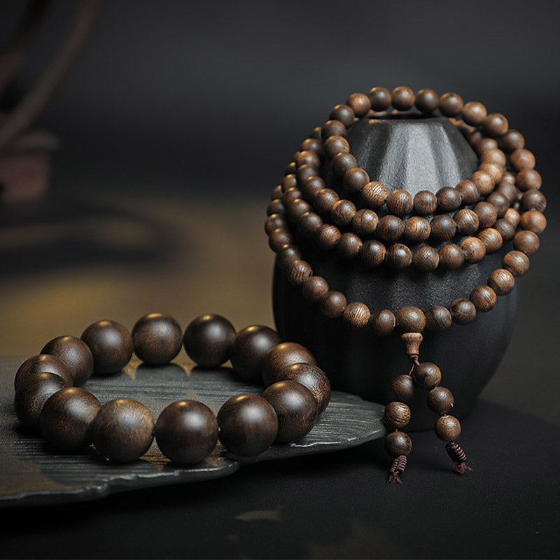 Buddha Stones 108Mala沈香 平和 強さ 穏やか ブレスレット